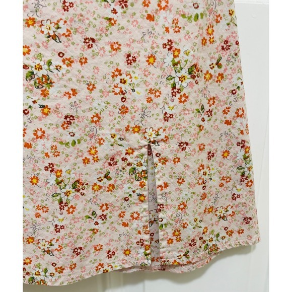 Princess Polly Floral Mini Skirt Slit Hem Cottagecore‎ Summer Cute Size 2 - Picture 3 of 5